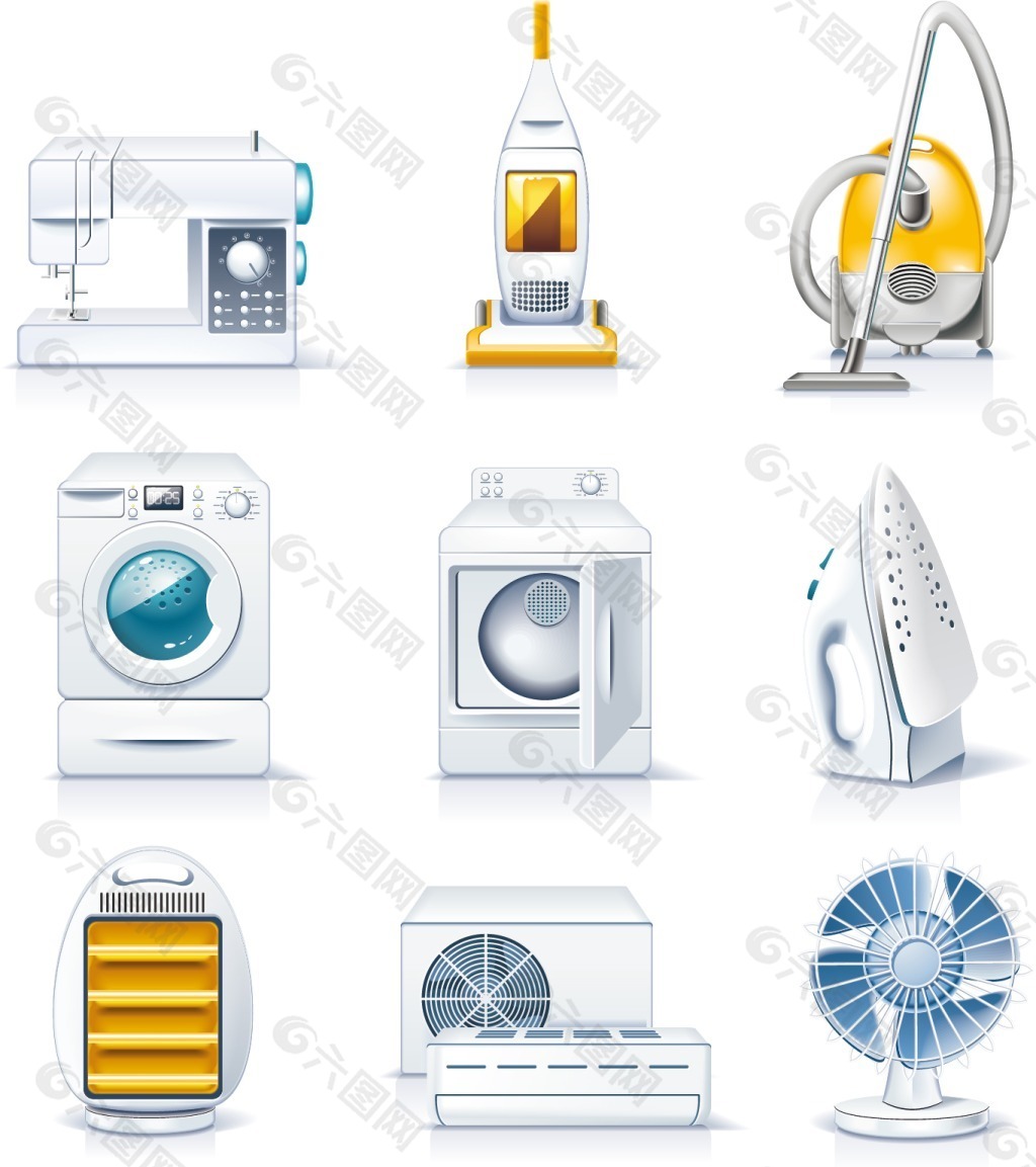 新家電矢量素材